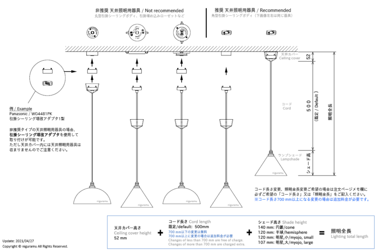 ペンダントランプ 鋳肌, 円錐 - 画像 (4)